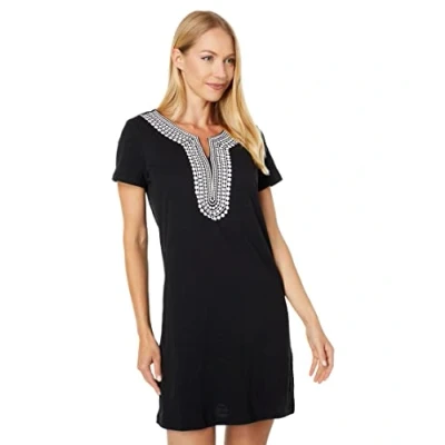 Abbildung von Tommy Hilfiger Kurzärmeliges Kleid mit Puff Print, schwarz, X Groß