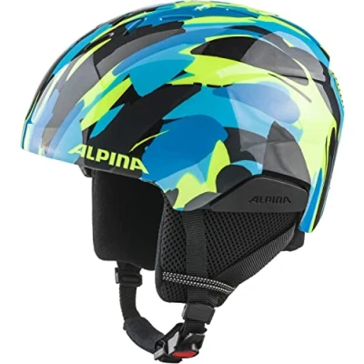 Abbildung von ALPINA Unisex Kinder PIZI Skihelm, neon Blue Green Gloss, 46 51 cm