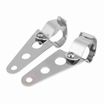 Abbildung von KIMISS 2pcs Edelstahl Einstellbare Motorrad Scheinwerferhalter Gabel Racer 28mm 34mm