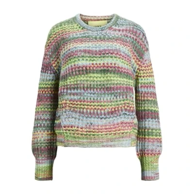 Abbildung von JJXX Simone space dye CREW NECK NOOS Strickpullover, Damen, Größe: Small, Limeade multi coloure