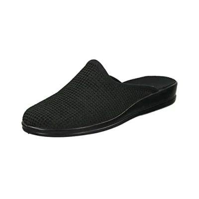 Abbildung von Rohde Damen, Frauen, Pantoletten, Slipper,Sandalen,Freizeitschuhe,Schlupfschuhe,schluepfschuhe,Slipper,Slides,Slip ons,Mules,SCHWARZ,43 EU