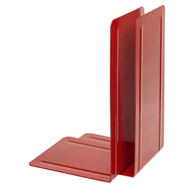 Abbildung von ALCO Albert 4303 12 Buchstützen aus Metall, 1 Paar, 130 x 240 140 mm, rot