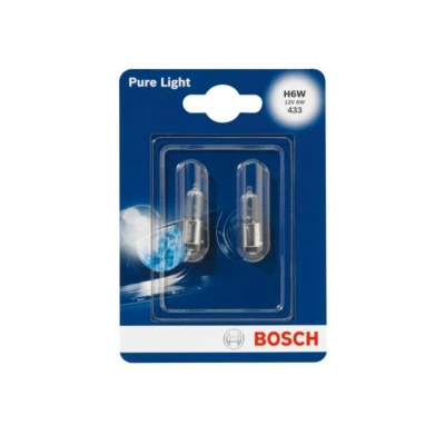Abbildung von BOSCH 1 987 301 035 Glühlampe 12 6 H6W VOLKSWAGEN: Golf 5, Bora Variant, 4, AUDI: A4 B6 Saloon, B5 Avant, PORSCHE: 911 Coupe