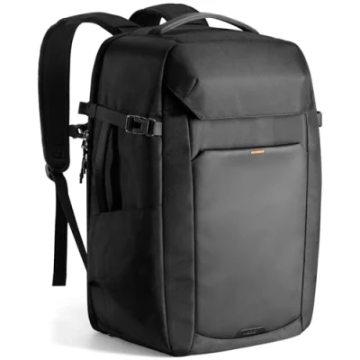 Abbildung von Inateck 38L Reiserucksack TSA freundlich Handgepäck Rucksack Damen Herren Laptop für 17 Zoll Laptop, Flug Genehmigt Wasserabweisend Kabinenrucksack mit separatem Schuhfach, Schwarz