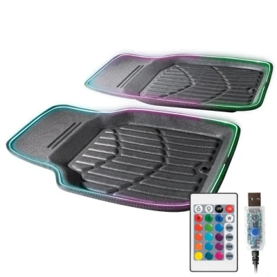 Abbildung von WALSER Glow 14508 Fußmattensatz 2 schwarz 48 x 68 cm 480