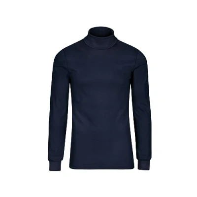 Abbildung von Trigema Herren 685010 Langarmshirt, Blau (Navy), L EU