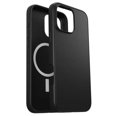 Abbildung von Apple iPhone 16 Pro Max Hülle MagSafe Kunststoff OtterBox Hard Case/Backcover Handyhülle Schwarz Shockproof/Stoßfest