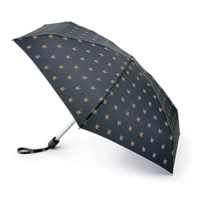 Abbildung von Fulton Winziger Regenschirm, MIAU Druck, ultrakompakt, leicht, windabweisender Rahmen, Mehrfarbig, M, Kompakt mit Aufdruck
