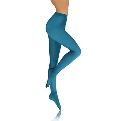 Abbildung von sesto senso Damen Strumpfhose Dunkles Türkis Bunte 40 DEN Blickdicht Microfaser 3 M Petrol