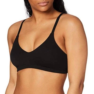 Abbildung von Sassa Damen Soft vorgef. mit Baumwolle BH, Schwarz (Schwarz 00500), (Herstellergröße:85A)