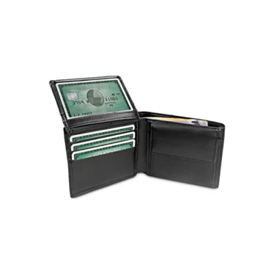 Abbildung von TRAVANDO Geldbörse Herren Berlin mit RFID Schutz Geldbeutel schwarz Portemonnaie Portmonaise Geldtasche Brieftasche Hochformat Herrengeldbeutel Herrenbörse Herrengeldbörse Portmonee Geschenk Wallet