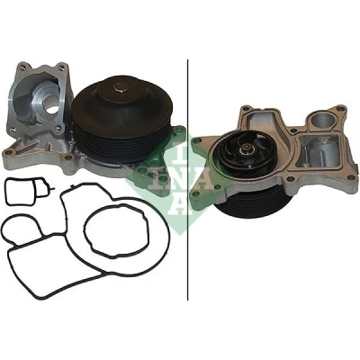 Abbildung von INA 538 0185 10 Wasserpumpe für Keilrippenriementrieb BMW: 5 Saloon, Touring, X5