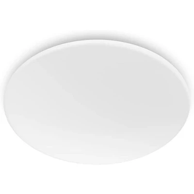 Abbildung von Philips LED Moire Deckenleuchte (17 W), mit warmweißem Licht, energiesparende Raumbeleuchtung EyeComfort, weiß