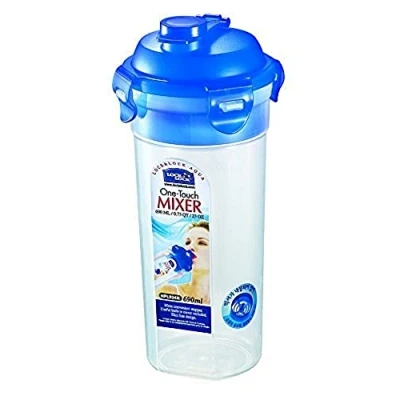 Abbildung von LocknLock PP Classic Mixbecher für Sauce, Öl und Salatdressing 690 ml Ø 101 x 220 mm 100 % luft wasserdicht Cleveres Verschluss System BPA frei Schüttelbecher Dressing