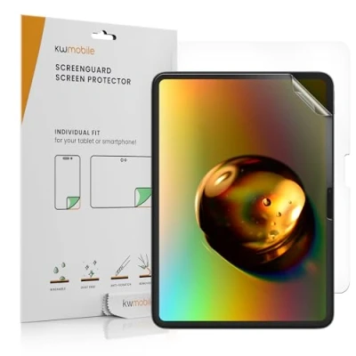 Abbildung von kwmobile 2X Schutzfolie kompatibel mit Apple iPad Pro 11&quot; (2024) Folie klar Full Screen Tablet