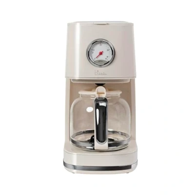 Abbildung von Kaffeemaschine Retro Style Nostalgia 150, Cremeweiß, 900 Watt, 1,5 Liter, 4 12 Tassen, Ziffernblatt für Warmhaltezeit, Abnehmbarer Filterbehälter, Warmhaltefunktion, Automatische Abschaltung