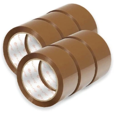 Abbildung von OFITURIA Paketklebeband, Braunes Klebeband, Packband für Umzugskartons und Sendungen, Verpackungsklebeband, Sicheres Widerstandsfähiges Paketband (50mmx66m, 6 Rollen)