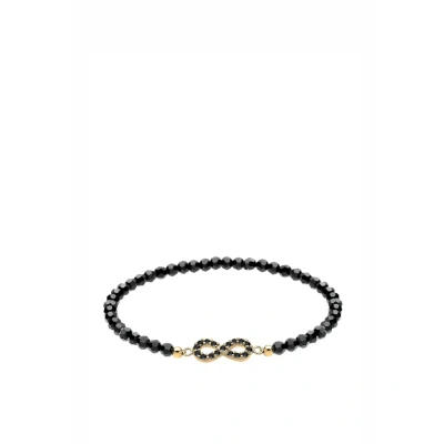 Abbildung von Goldhimmel Infinity Statement Armband, Damen, Größe: 20, Schwarz