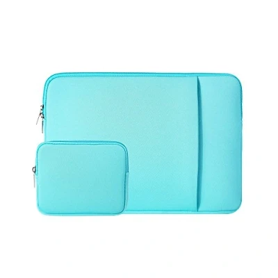 Abbildung von RAINYEAR 14 Zoll Laptop Hülle Laptophülle Schutzhülle Abdeckung Sleeve Case Laptoptasche mit Fronttasche &amp; Zubehör Tasche Kompatibel für Notebook Chromebook Tablet Computer(Blau)