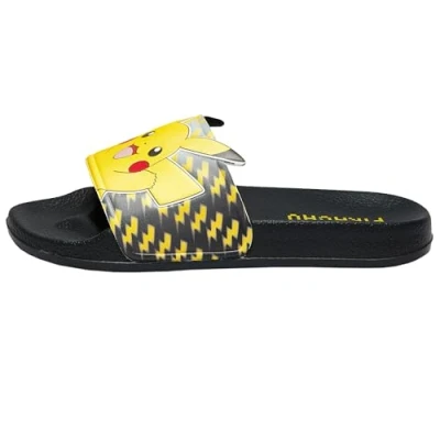 Abbildung von Pokemon Schuhe Kinder Pikachu Badeschlappen Jungen Badesandalen Schwarz 28