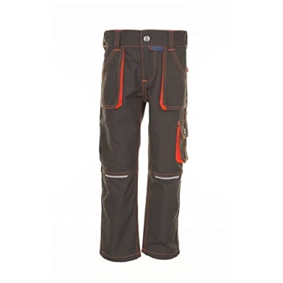 Abbildung von Planam Junior Kinder Bundhose Marine orange Modell 6111 Größe 122/128