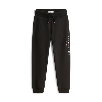 Abbildung von Tommy Hilfiger Kinder Unisex Jogginghose Essential Sweatpants aus Bio Baumwolle, Schwarz (Black), 5 Jahre