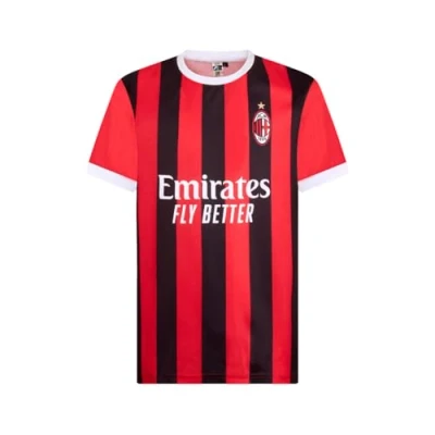 Abbildung von AC Milan Unisex Maglia Home Replica Stadio, Stagione 2024/25 Offizielles Fußball T Shirt für Zuhause, rot/schwarz, S