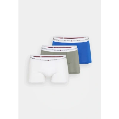 Abbildung von Tommy Hilfiger Signature Trunk 3 PACK Boxerbriefs, Herren, Größe: Medium, White/sage/blue