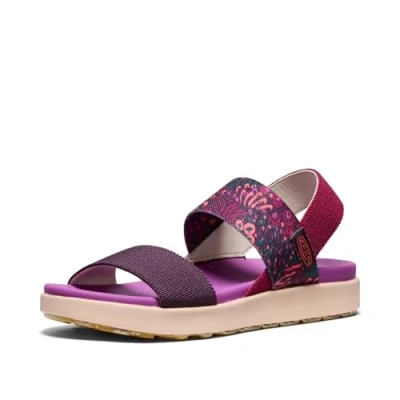 Abbildung von KEEN Damen Elle Backstrap Sandalen mit Keilabsatz, Beaujolais/Plum Perfect, 41.5 EU