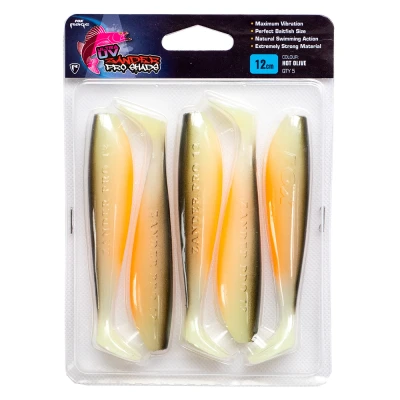 Abbildung von Fox Rage Zander Pro Ultra UV 12cm/4,75&quot; Hot Olive (5pcs) Gummifisch