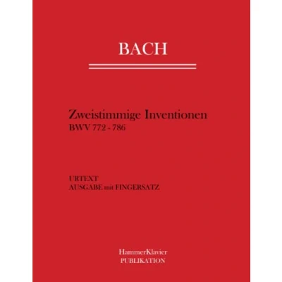 Abbildung von Bach Zweistimmige Inventionen: BWV 772 786. Urtext Ausgabe mit Fingersatz