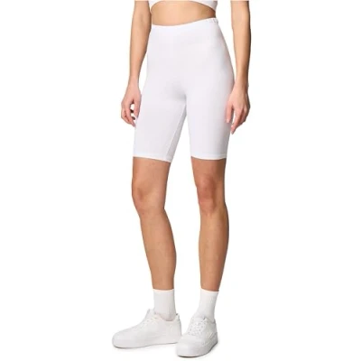 Abbildung von Merry Style Damen Sport Leggings kurz Sportleggings Radlerhose Sporthose aus Baumwolle MS10 200 (Weiß, S)