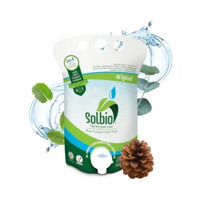 Abbildung von Solbio Original 0.8L Sanitärflüssigkeit ökologischer Sanitärzusatz für Campingtoilette 20 Dosierungen…