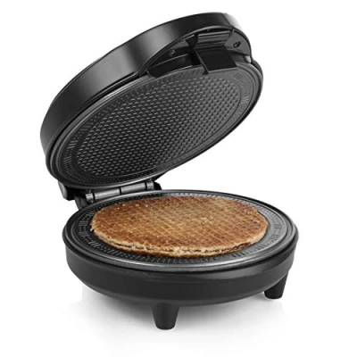 Abbildung von Tristar Eiswaffelbereiter Waffeleisen 700 Watt, 20cm Ø, Sicherheitsverschluss, kaltbleibende Griffe, WF 1170