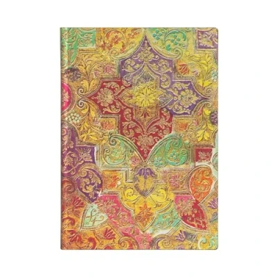 Abbildung von Paperblanks, Brocaded Paper, Bavarian Wild Flower, Flexi, Midi, Lined, 100 GSM: Flexi softcover, gsm, ribbon marker, pouch, book edge printing