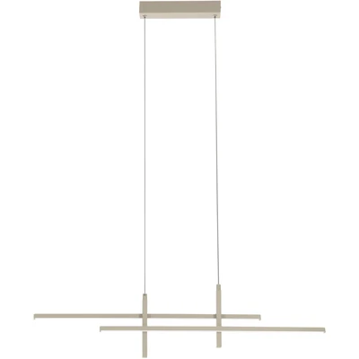 Abbildung von EGLO Hängeleuchte "TREPILIANO Pendellampe - Alu, Stahl LED 20W IP20" LED-Modul 1 Stk. Warmweiß Hängelampe, Deckenlampe, Wohnzimmer, Esszimmer, L110 x B7 H120 cm