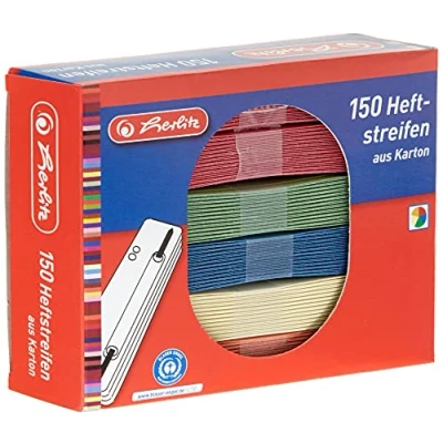 Abbildung von Herlitz 8767709 Heftstreifen Recycling 150er Packung (Farben sortiert)