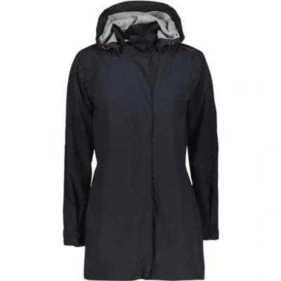 Abbildung von CMP Lange Ripstop Regenjacke für Damen, Anthrazit, D36