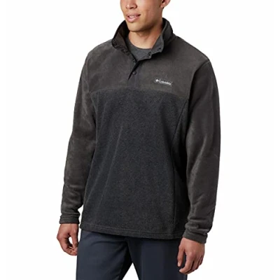 Abbildung von Columbia Steens MOUNTAIN HALF SNAP Fleecepullover, Herren, Größe: Small, Charcoal heather/shark