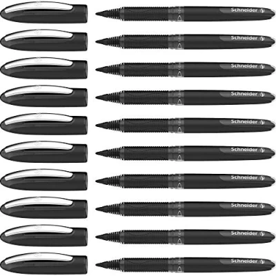 Abbildung von Schneider 183601 One Sign Tintenroller (dokumentenecht, Strichstärke 1 mm) schwarz, 10er Pack