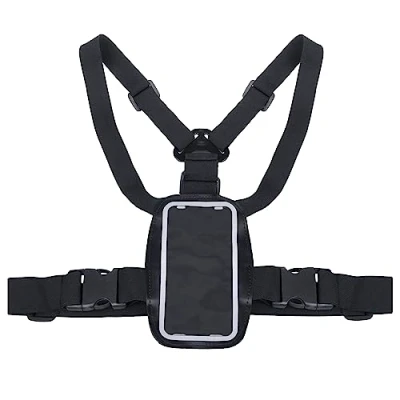 Abbildung von Maclean MC 446 Handy Brustgurthalter Brustgurt Halterung Träger Holster Sport Sportgurt für Smartphones Handyhalter Universal max. 150x80mm