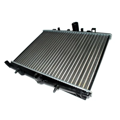Abbildung von THERMOTEC D7P012TT Kühler, Motorkühlung Aluminium, Kunststoff 580 414 27 Kühlrippen mechanisch gefügt