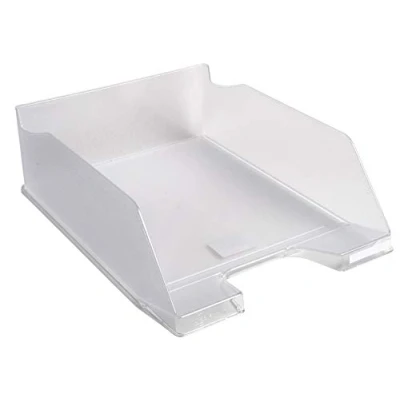 Abbildung von Exacompta 11523D 4er Pack Premium Briefablage Combo Maxi DIN A4. Ideale Briefkörbe für Ihre Organisation. Robuste und stapelbare Ablagekörbe kristall
