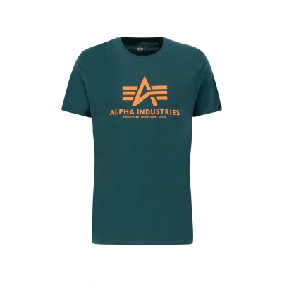 Abbildung von Alpha Industries Tshirt print, Herren, Größe: Small, Force green