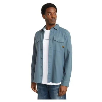 Abbildung von G Star RAW Men&#039;s Marine Slim Hemd Shirt, Blau (avio gd D24963 D454 G744), M