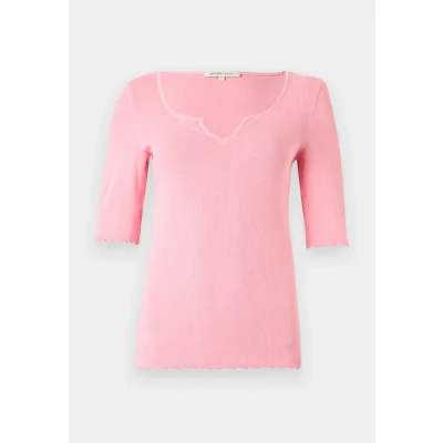 Abbildung von TOM Tailor Denim DYED Tshirt print, Damen, Größe: Large, Light dusty pink