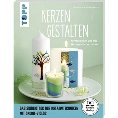 Abbildung von Kerzen gestalten (kreativ.startup): gießen und Mit Wachsplatten verzieren. Online Videos