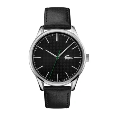 Abbildung von Lacoste Analog Quarzuhr für Herren mit Schwarzes Lederarmband 2011047