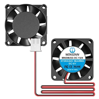 Abbildung von WINSINN Mini Lüfter, 25 mm, 5 V, hydraulisches Lager, bürstenlos, 2507, x 7 hohe Geschwindigkeit, 4 Stück