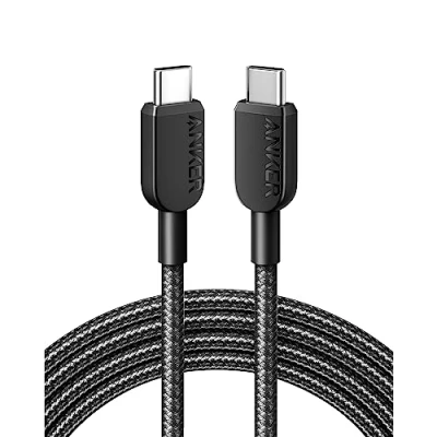 Abbildung von Anker USB C auf Kabel, 310 Kabel 60W, 180cm Ladekabel für iPhone 16/15 Serie, MacBook Pro/Air, iPad Galaxy S24, Pixel, Switch, LG und mehr (USB 2.0)
